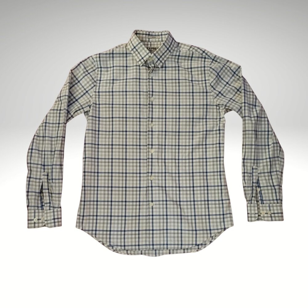 Michael Michael Kors Men’s Plaid Button Down Shirt XL 100% Cotton NWOT